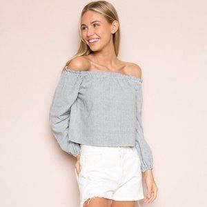 Brandy Melville Off-Shoulder Long Sleeve